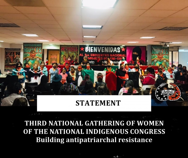 Read more about the article Final statement of the Third National Gathering of Women of the National Indigenous Congress. Building antipatriarchal resistance