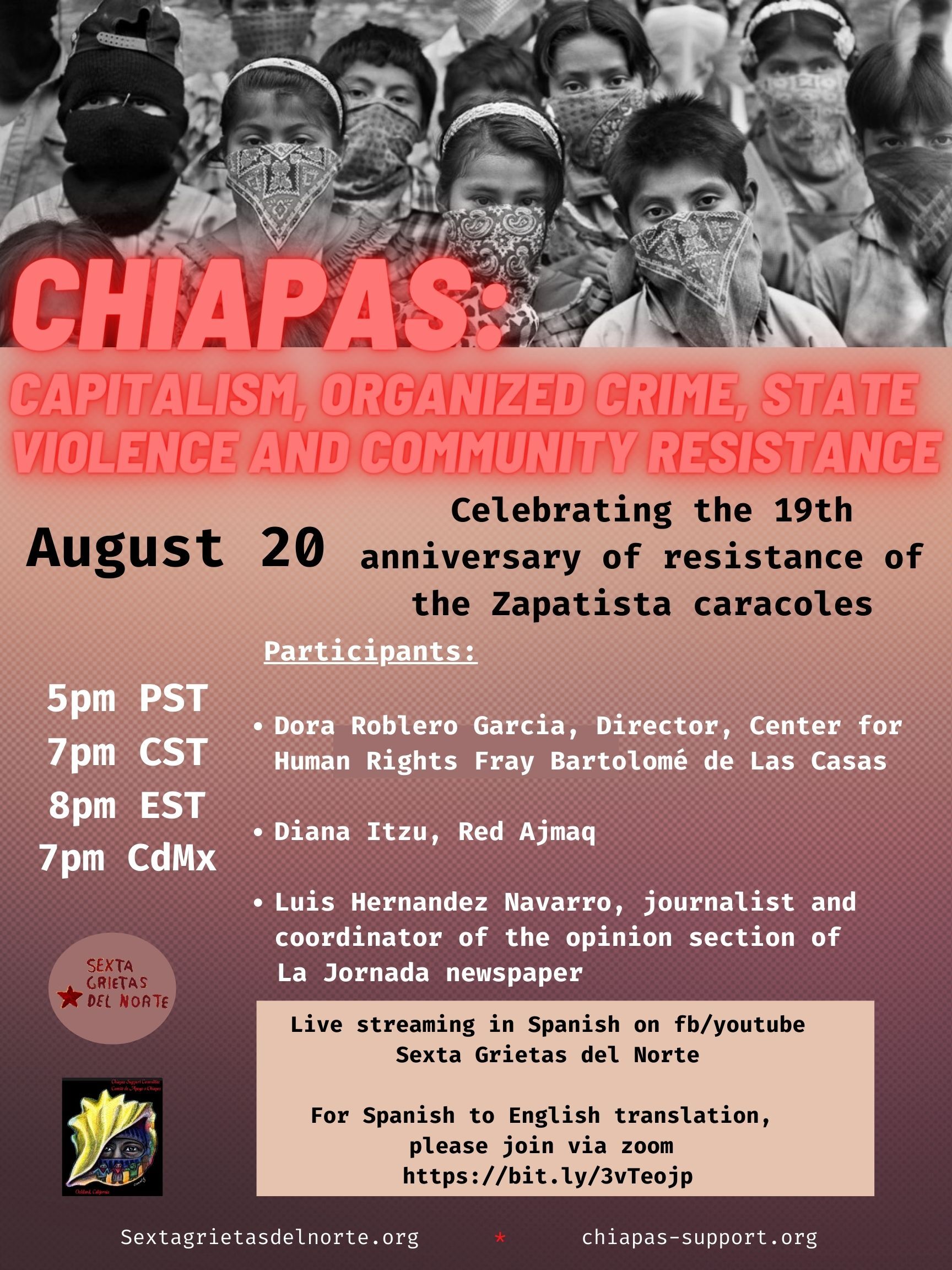 You are currently viewing Chiapas: Capitalism, Organized Crime, State Violence and Community Resistance. Celebrating the 19th anniversary of resistance of the Zapatista caracoles